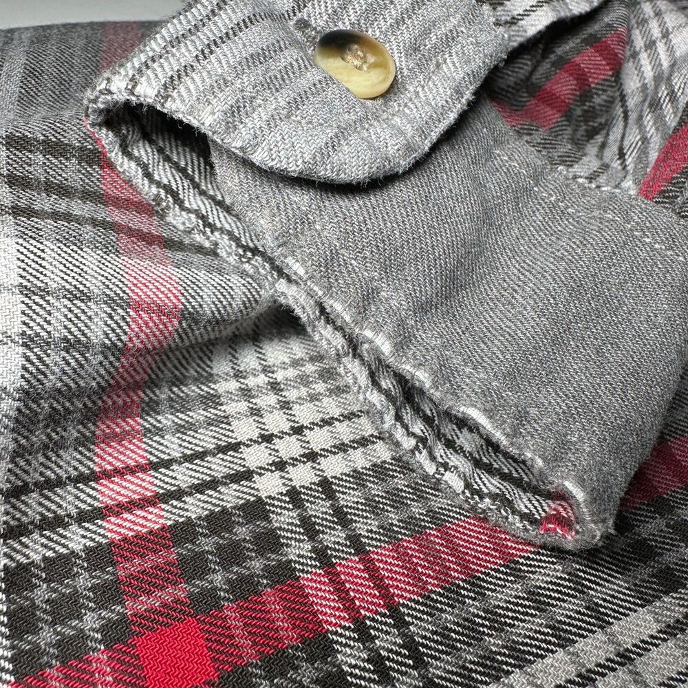 90s Vintage Nautica 1/4 Zip Relaxed Plaid Pullover Shirt Sz M Double Pocket - Picture 11 of 14